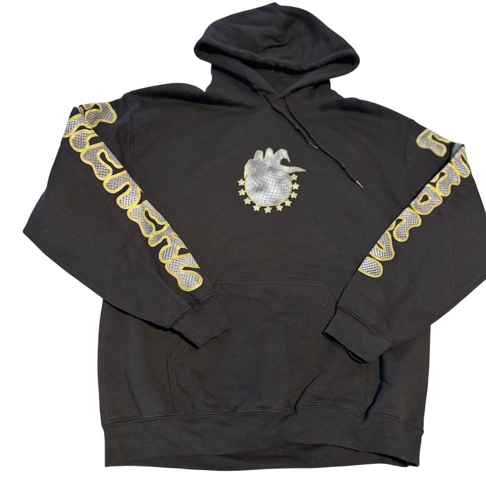 Gildan Heavy Blend Black Disco Ball SNOT Ethereal Tour Hoodie Mens Medium‎ 2021 - Picture 2 of 13